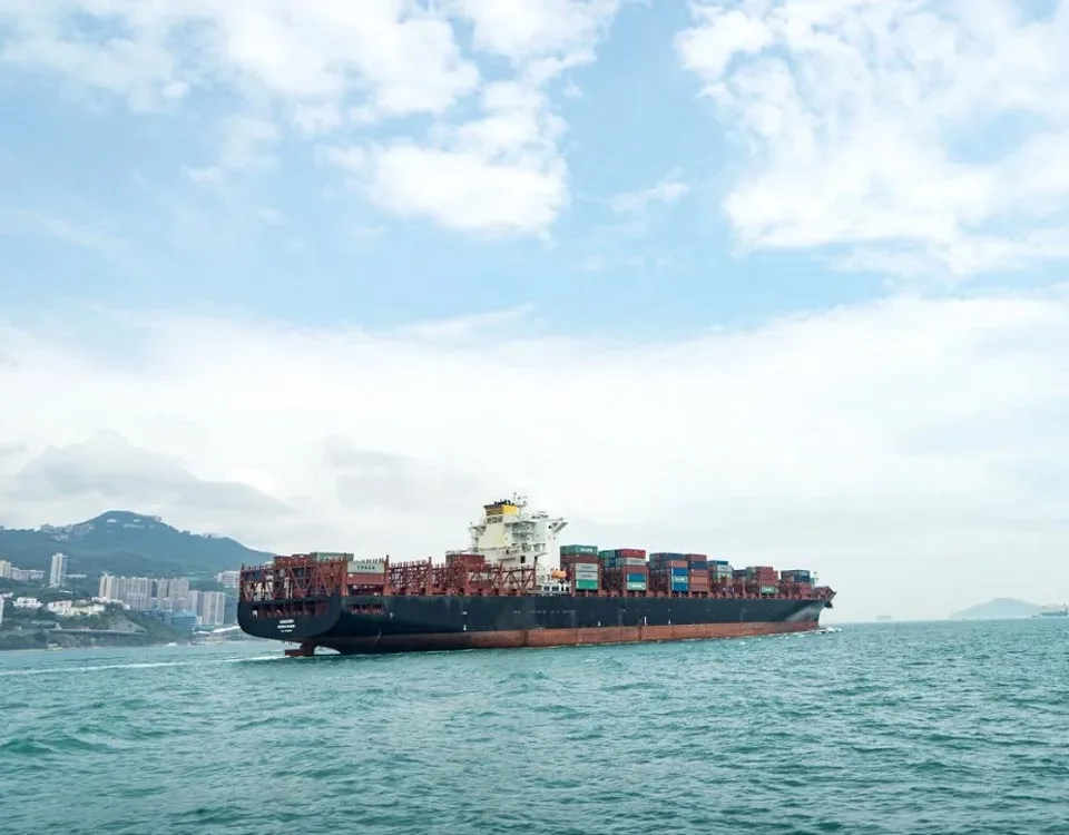 Containerfartyg i Grekland